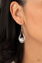 Load image into Gallery viewer, HEADLINER Over Heels - Silver Earrings - Paparazzi
