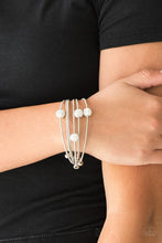 Load image into Gallery viewer, Marvelously Metro - White Bracelet- Magnetic
