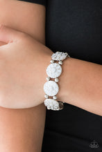 Load image into Gallery viewer, Dancing Dahlias - Silver Bracelet
