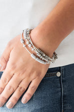 Load image into Gallery viewer, Tribal Spunk - Silver Bracelet - Paparazzi
