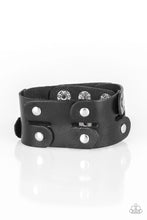 Load image into Gallery viewer, Downright Desperado - Black Bracelet - Urban Leather
