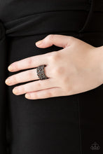 Load image into Gallery viewer, Tell Me How You Really FRILL - Black Ring - Paparazzi
