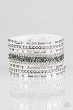 Load image into Gallery viewer, Rhinestone Rumble - White Bracelet
