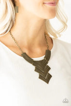 Load image into Gallery viewer, Fiercely Pharaoh - Brass Necklace
