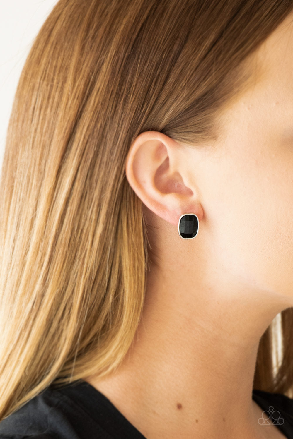 The Modern Monroe - Black Earrings