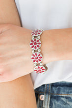 Load image into Gallery viewer, Dancing Dahlias - Red Bracelet
