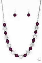 Load image into Gallery viewer, Top Pop - Purple Necklace
