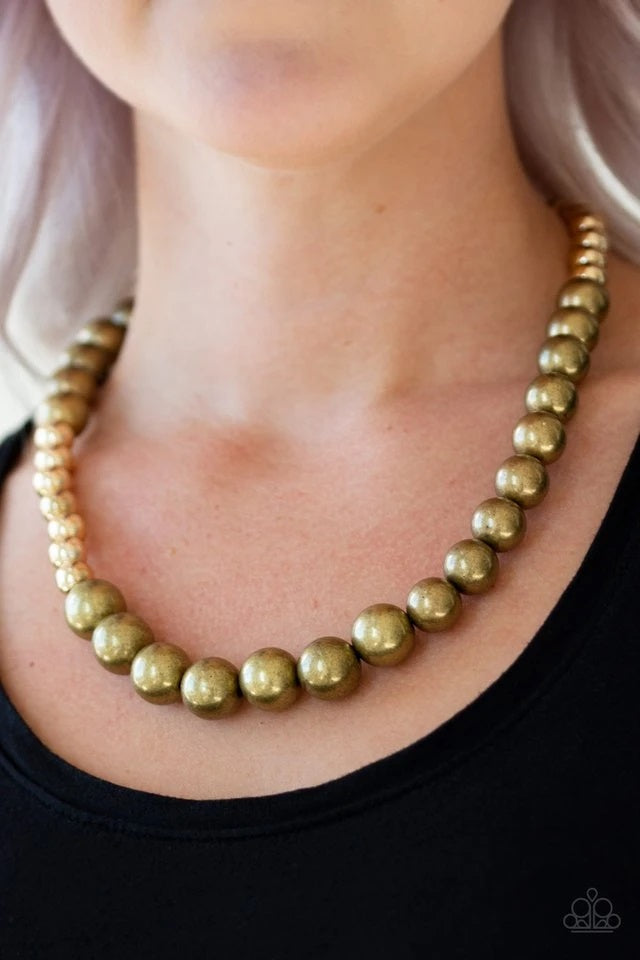 Power To The People - Brass Necklace