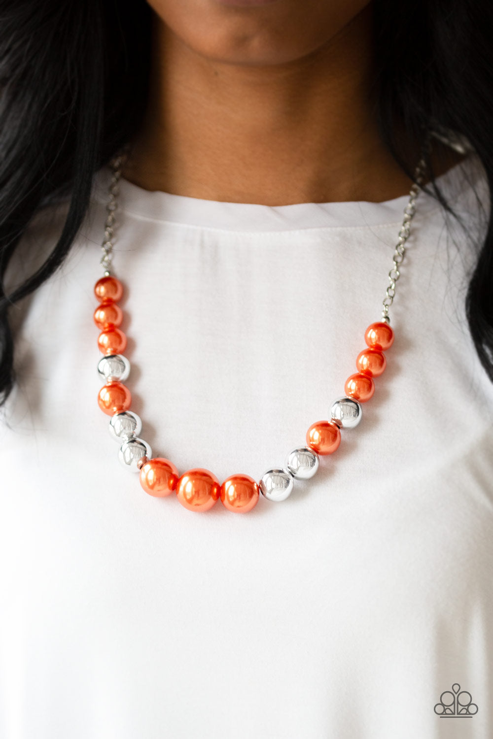 Take Note - Orange Necklace