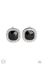 Load image into Gallery viewer, Bling Tastic! - Black Earrings- Clip On
