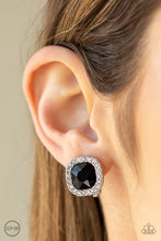 Load image into Gallery viewer, Bling Tastic! - Black Earrings- Clip On
