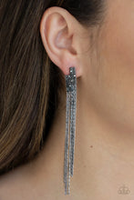 Load image into Gallery viewer, Radio Waves - Black Earrings
