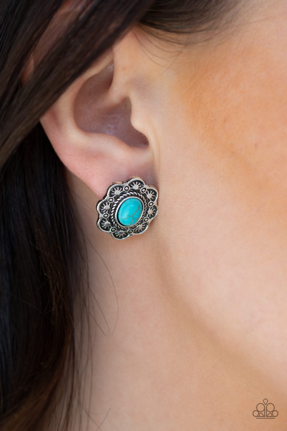 Springtime Deserts - Blue Earrings