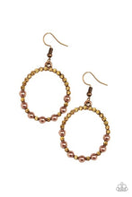 Load image into Gallery viewer, Glowing Grandeur - Copper Earrings - Hoop
