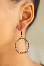 Load image into Gallery viewer, Glowing Grandeur - Copper Earrings - Hoop
