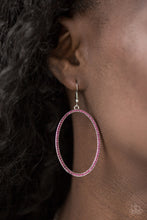 Load image into Gallery viewer, Dazzle On Demand - Pink Earrings - Hoop
