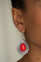 Load image into Gallery viewer, Mountain Mover - Red Earrings
