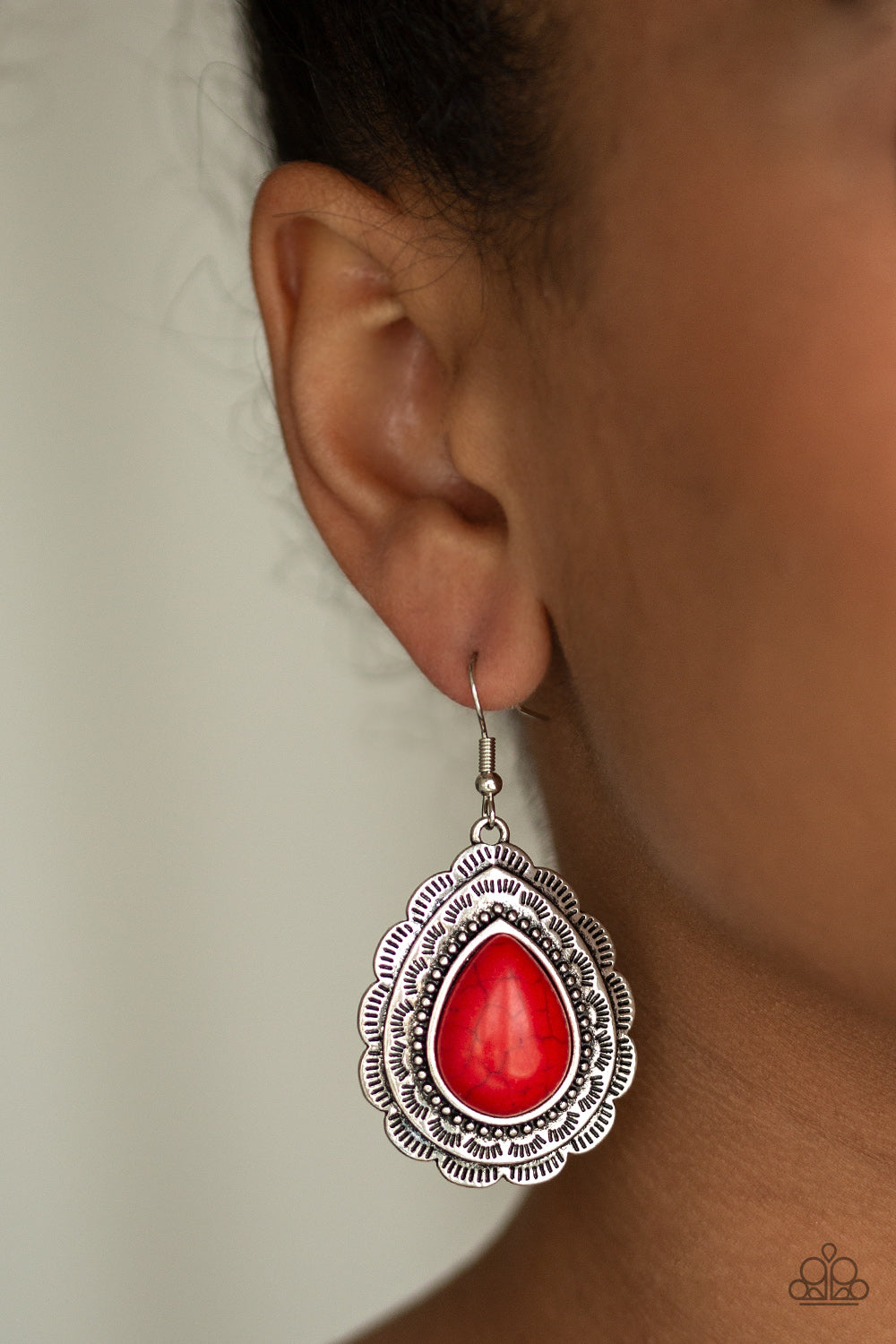 Mountain Mover - Red Earrings