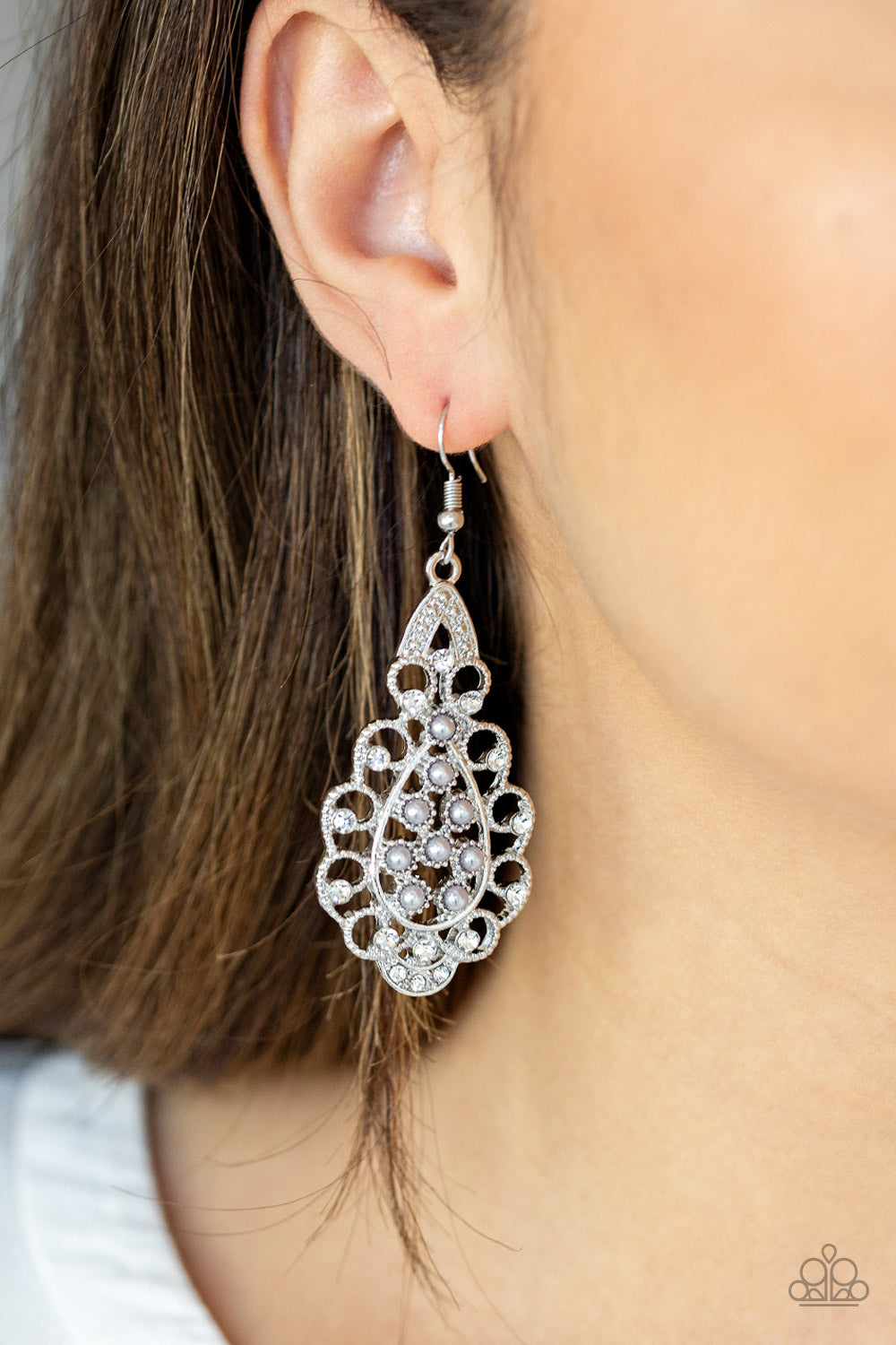 Sprinkle On The Sparkle - Silver Earrings