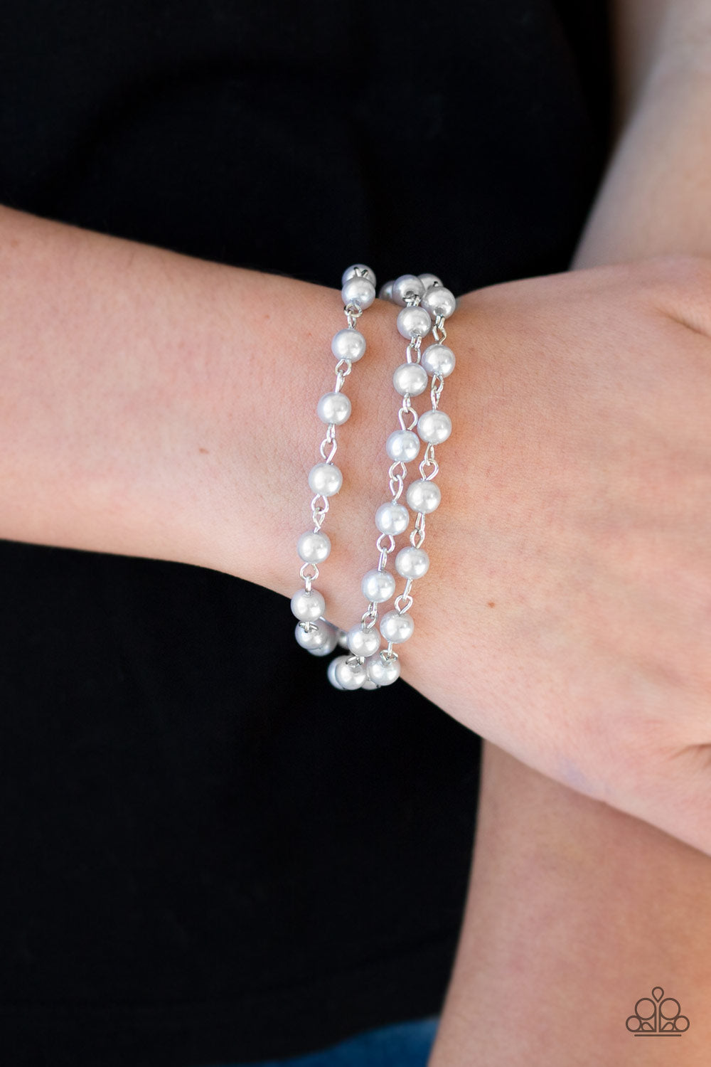 Stage Name - Silver Bracelet - Paparazzi