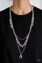 Load image into Gallery viewer, Pearl Pageant - Silver Necklace - Lanyard - Paparazzi
