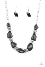 Load image into Gallery viewer, Stunningly Stone Age - Black Necklace
