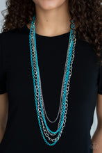 Load image into Gallery viewer, Industrial Vibrance - Blue Necklace - Paparazzi
