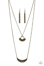 Load image into Gallery viewer, Tribal Trek- Brass Necklace
