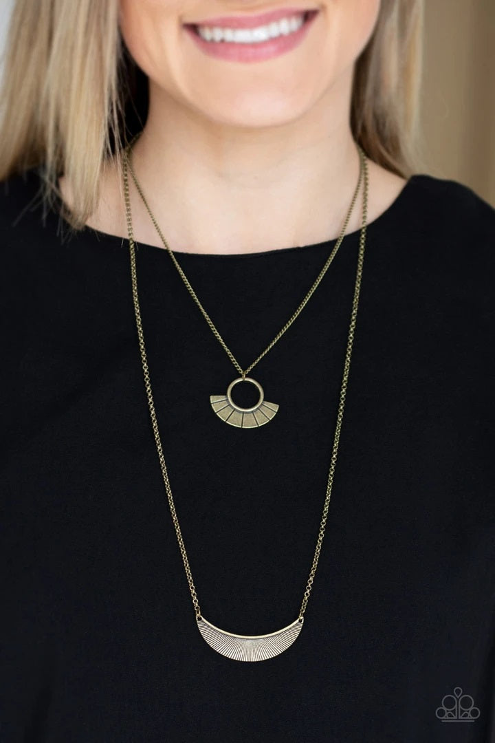 Tribal Trek- Brass Necklace