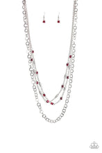 Load image into Gallery viewer, Metro Mixer - Red Necklace
