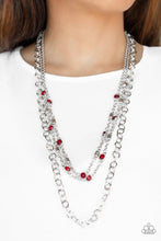 Load image into Gallery viewer, Metro Mixer - Red Necklace
