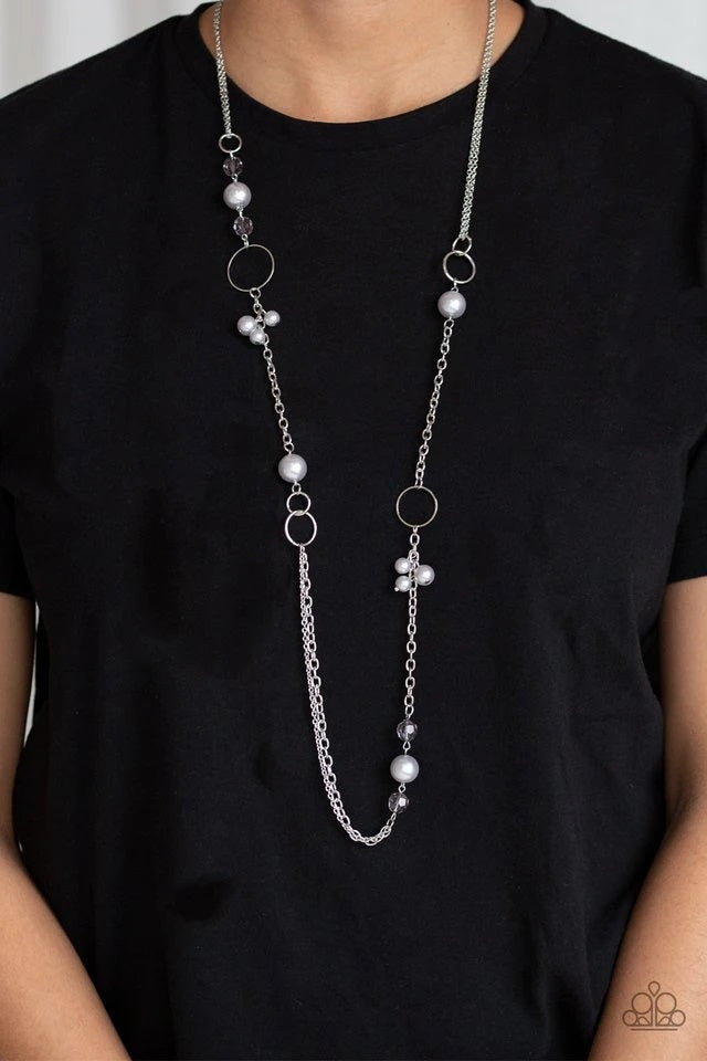 Pageant Princess - Silver Necklace
