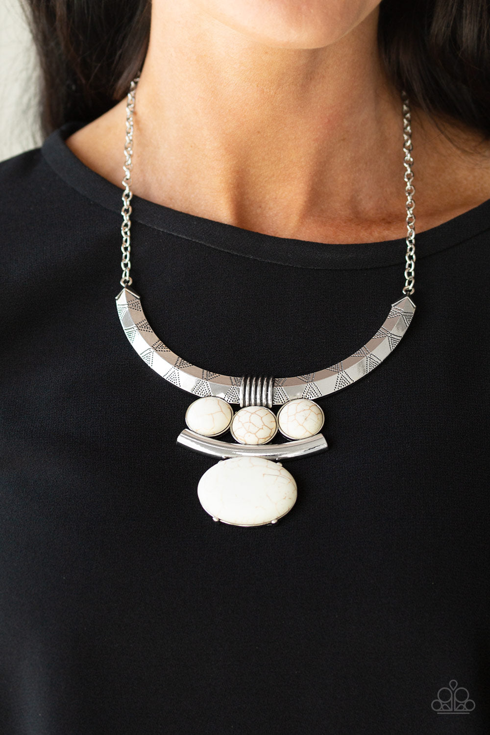 Commander In CHIEFETTE - White Necklace