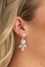 Load image into Gallery viewer, Extra Elite - White Earrings - Post - Double-sided
