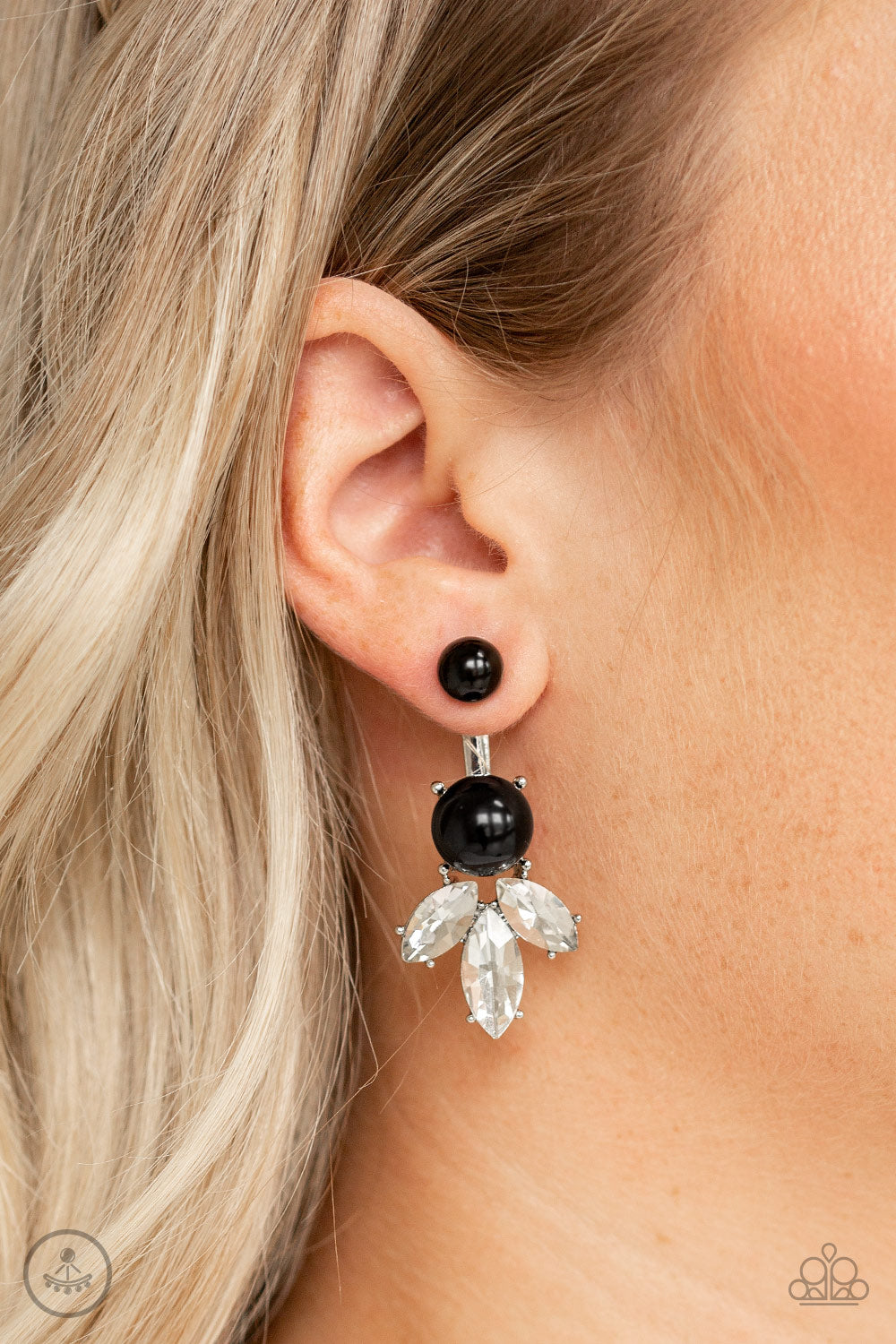 Extra Elite - Black Earrings - Double-Sided