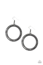 Load image into Gallery viewer, Haute Halo - Black Earrings
