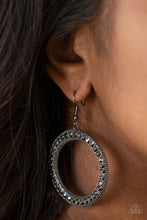 Load image into Gallery viewer, Haute Halo - Black Earrings
