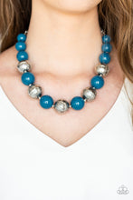 Load image into Gallery viewer, Floral Fusion - Blue Necklace
