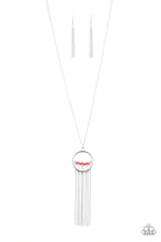 Load image into Gallery viewer, Terra Tassel - Red Necklace

