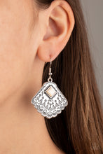 Load image into Gallery viewer, Mountain Mesa - White Earrings
