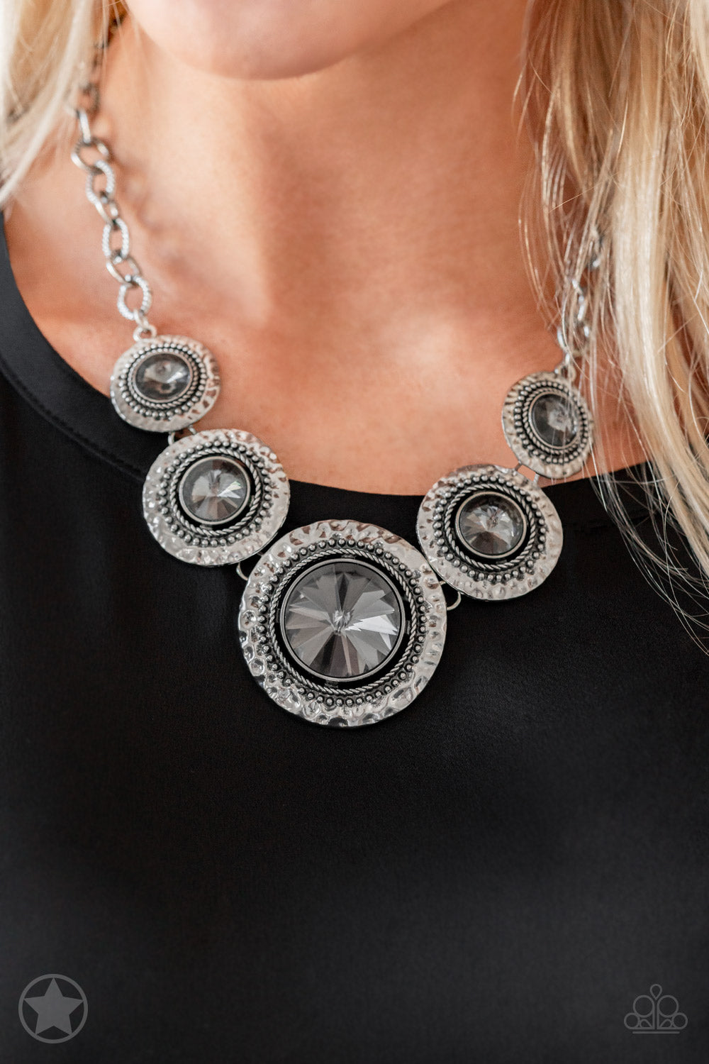 Global Glamour- Silver Necklace - Blockbuster