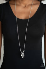 Load image into Gallery viewer, Trendsetting Trinket - Silver Necklace - Paparazzi
