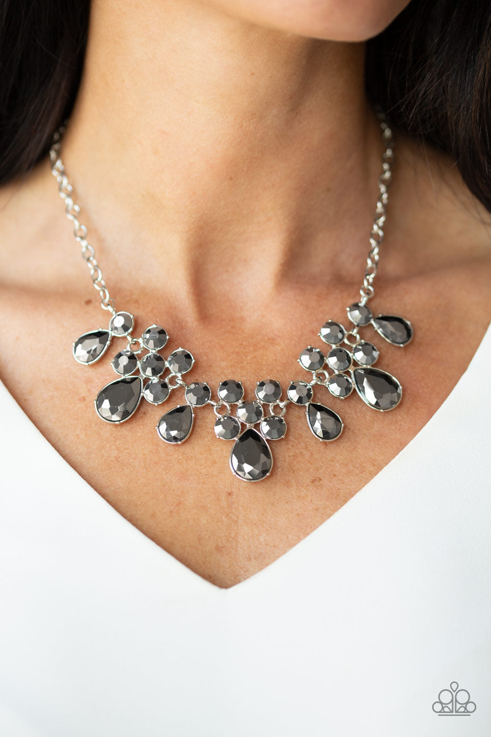 Debutante Drama - Silver Necklace - Paparazzi