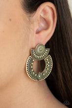 Load image into Gallery viewer, Texture Takeover - Brass Earrings
