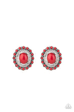 Load image into Gallery viewer, Floral Flamboyance - Red Earrings - Post- Paparazzi
