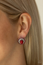 Load image into Gallery viewer, Floral Flamboyance - Red Earrings - Post- Paparazzi
