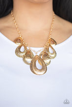 Load image into Gallery viewer, Teardrop Tempest - Gold Necklace
