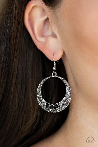 Demanding Dazzle - Multi Earrings - Hoop