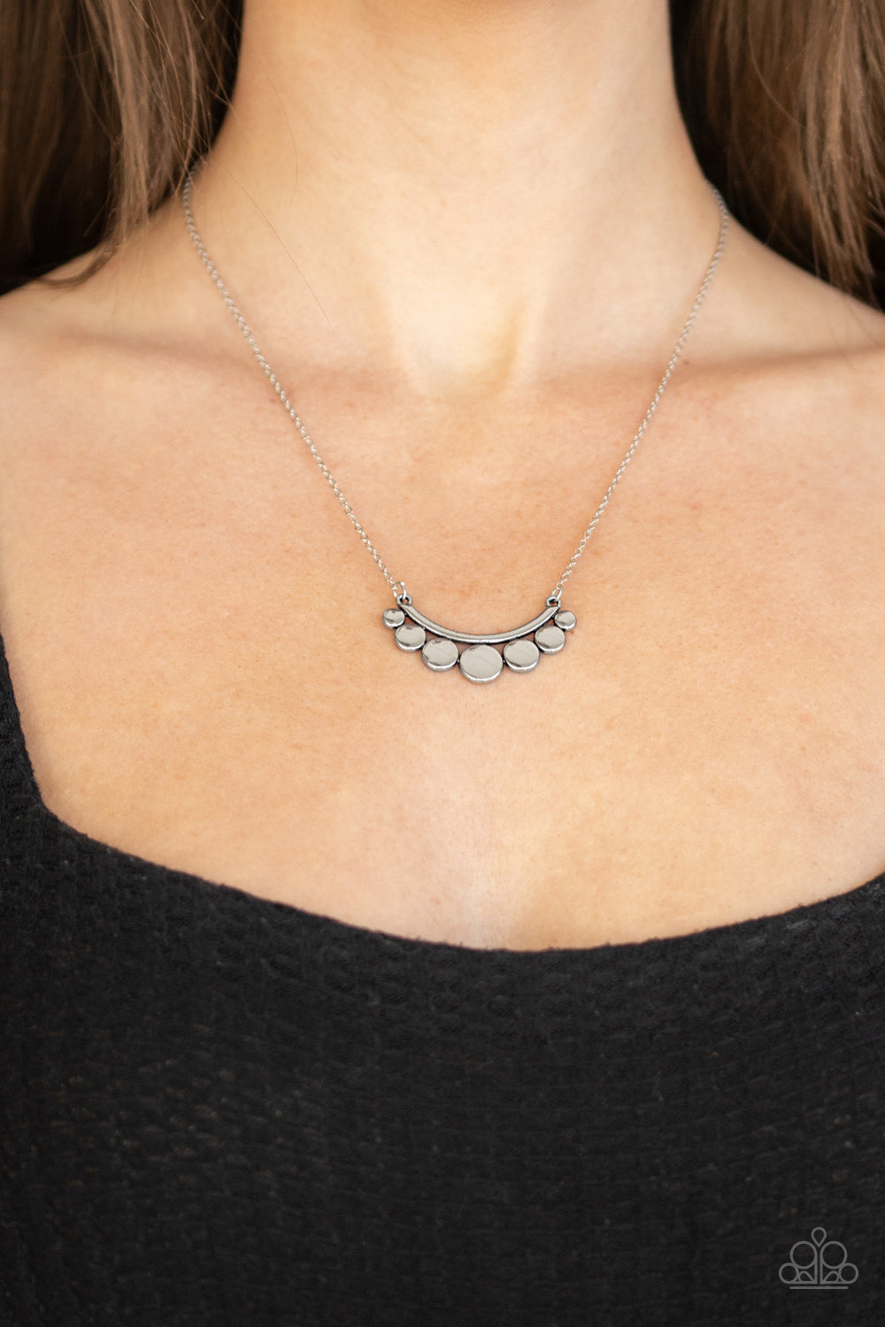 Melodic Metallics - Silver Necklace