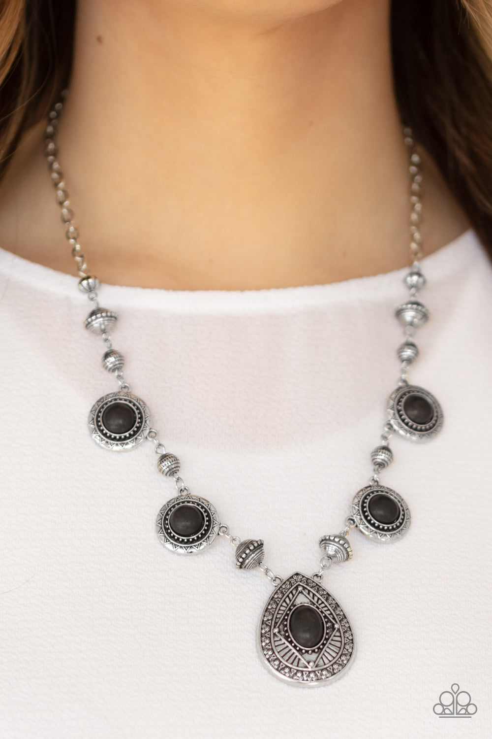 Mayan Magic - Black Necklace - Paparazzi